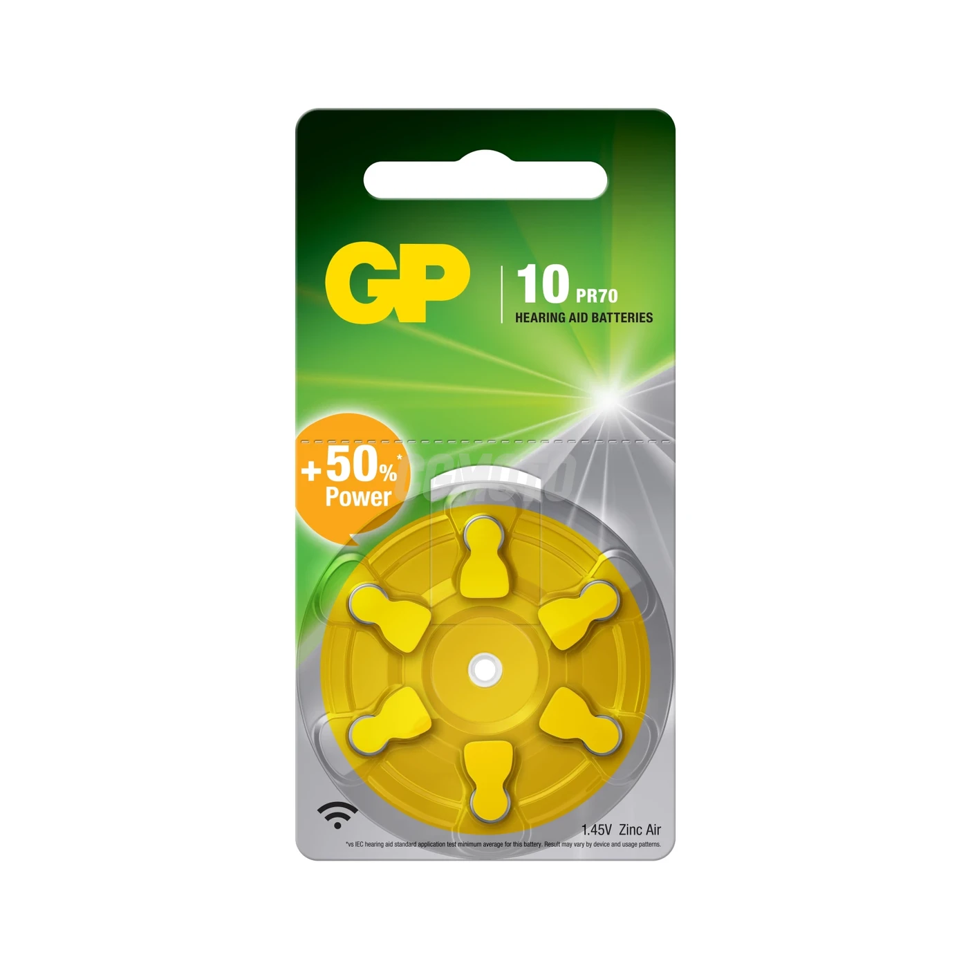 6 batterie acustiche zinco-aria A10 1,45 V 