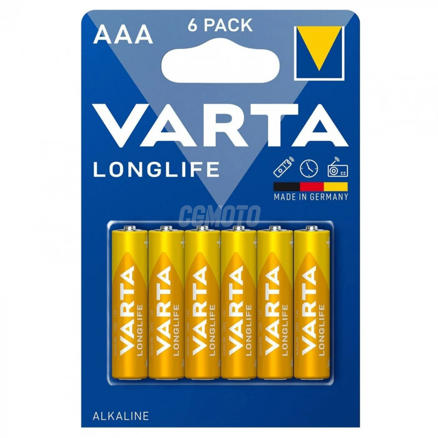 6 batterie alcaline LR03/AAA 1,5 V Longlife 