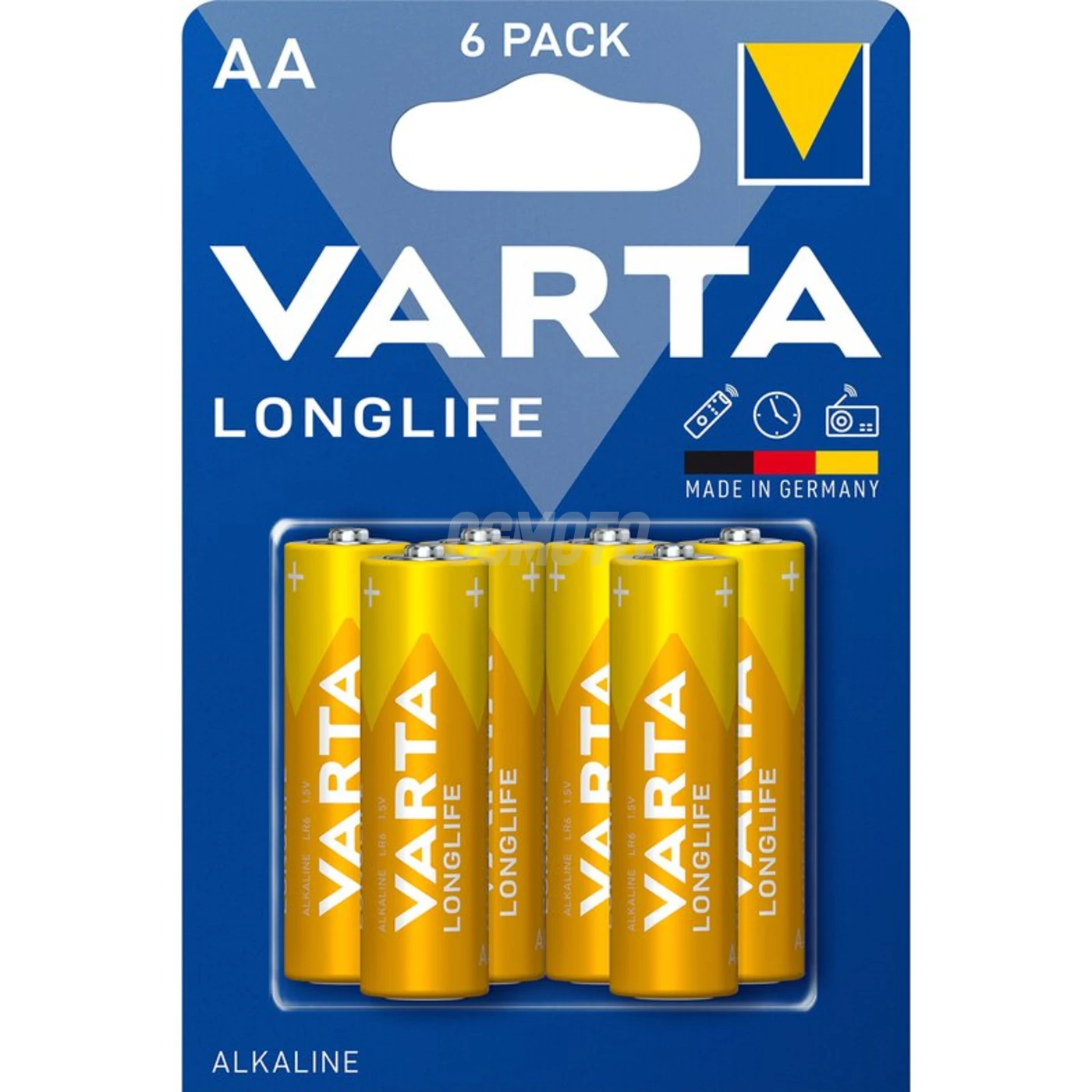 6 batterie alcaline LR6/AA 1,5 V Longlife 