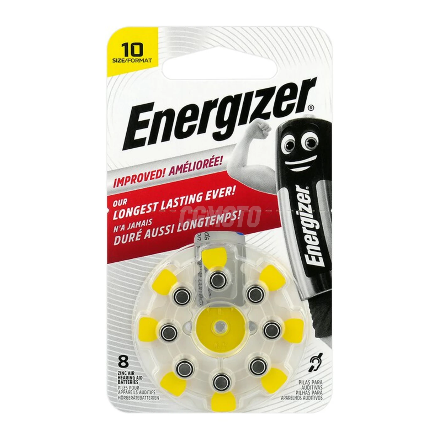 8 batterie acustiche zinco-aria 10 1,45 V 