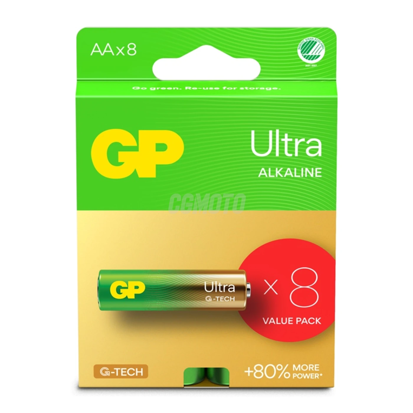 8 batterie alcaline AA 1,5 V Ultra 