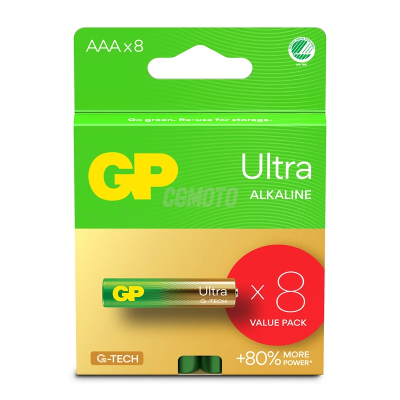 8 batterie alcaline AAA 1,5 V Ultra 