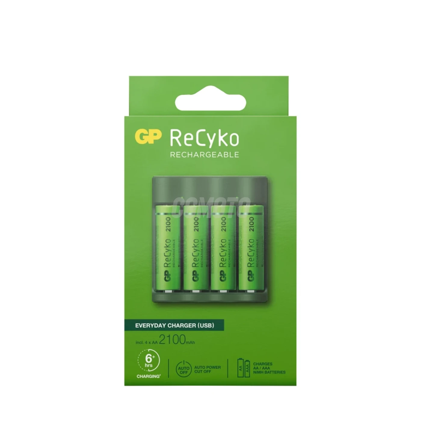 Caricabatterie 6 ore GP B421 (USB) + 4 batterie NiMH AA 2000 mAh