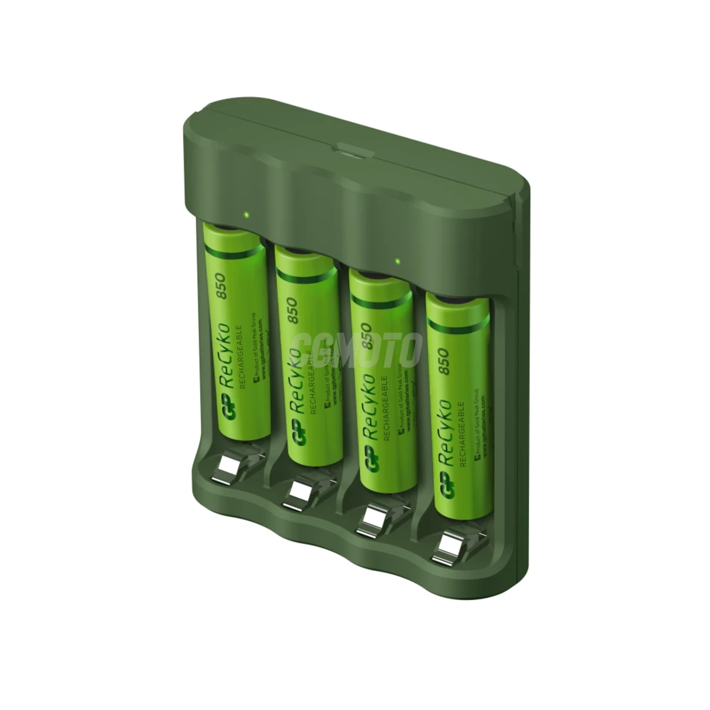 Caricabatterie 6 ore GP B421 (USB) + 4 batterie NiMH AAA 850 mAh
