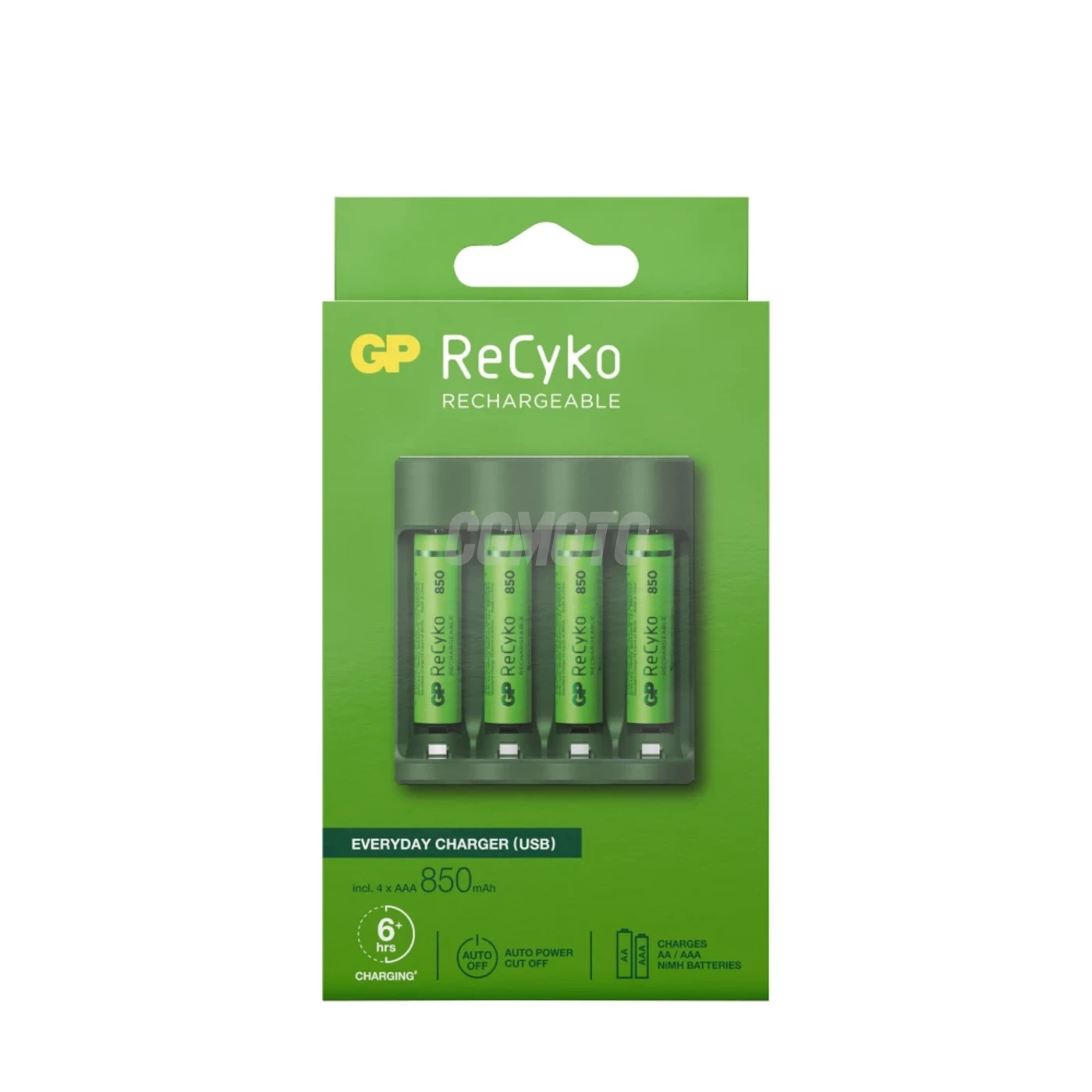 Caricabatterie 6 ore GP B421 (USB) + 4 batterie NiMH AAA 850 mAh