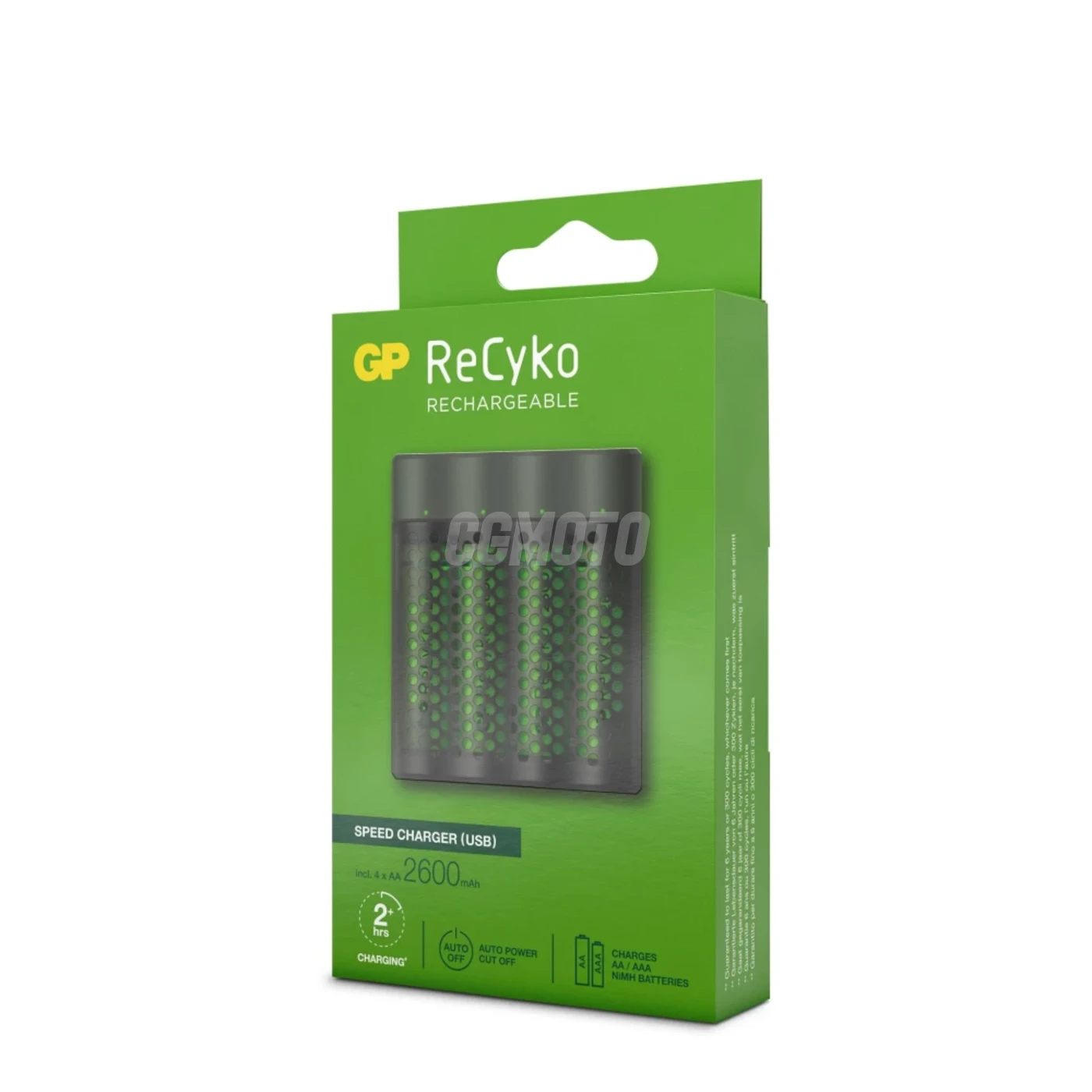 Caricabatterie rapido 2-4 ore M451 USB + 4 batterie NiMH AA  2600 mAh