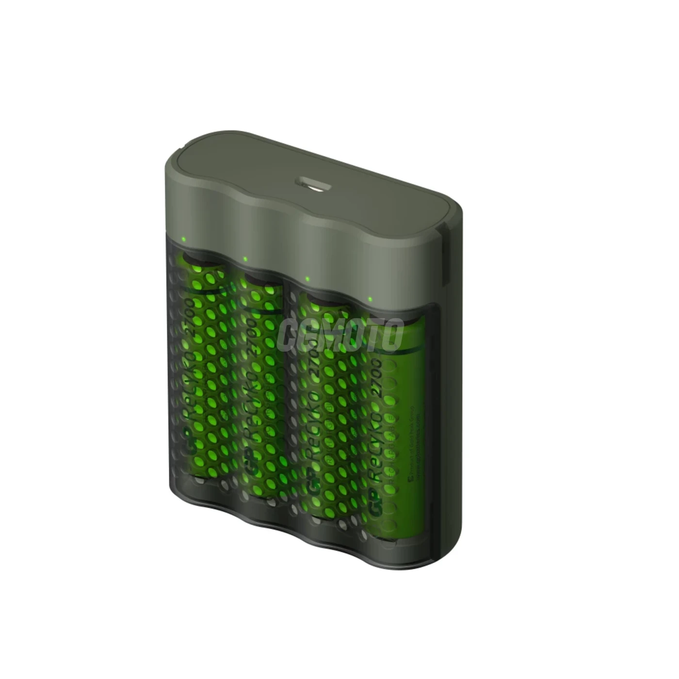 Caricabatterie rapido 2-4 ore M451 USB + 4 batterie NiMH AAA  950 mAh