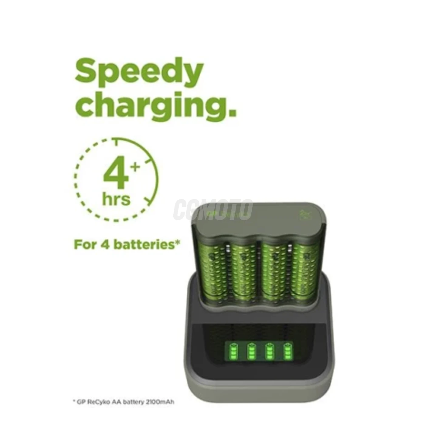 Caricabatterie rapido 2-4 ore M451 USB + 8 batterie NiMH AA  2600 mAh + stazione D851