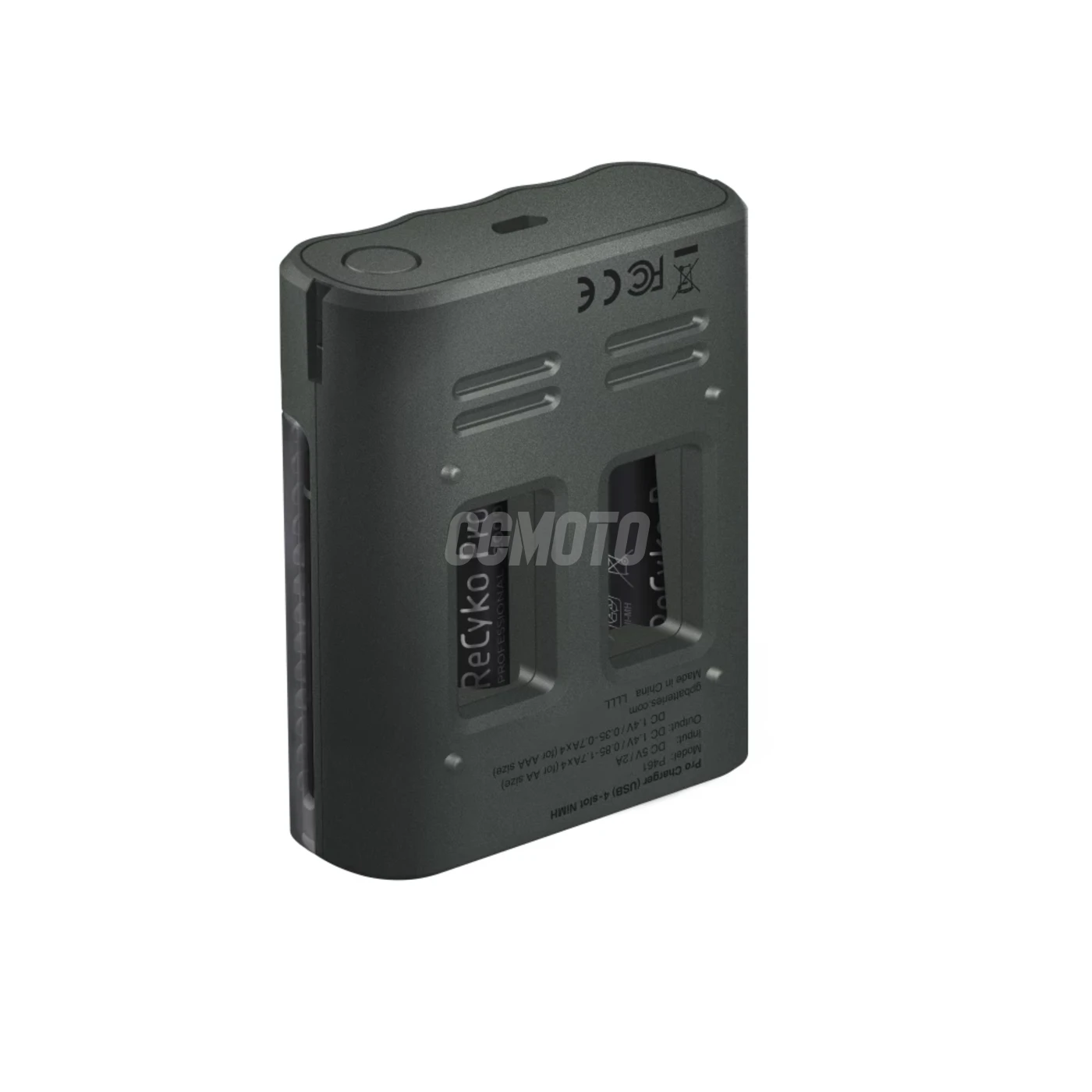 Caricabatterie rapido USB GP P461  + 4 batterie NiMH AA 2000 mAh Pro