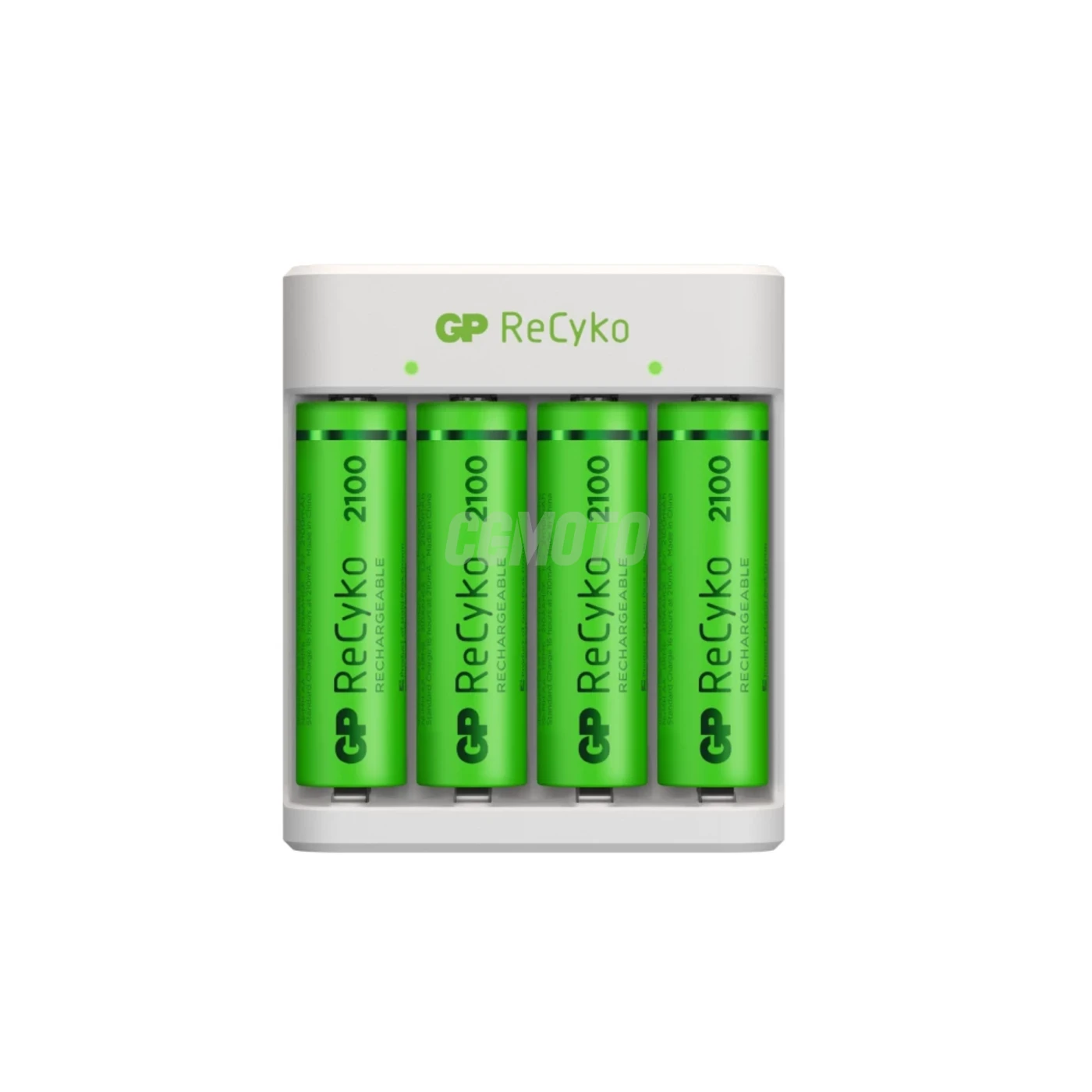 Caricabatterie standard GP E411 + 4 batterie NiMH AA 2000 mAh