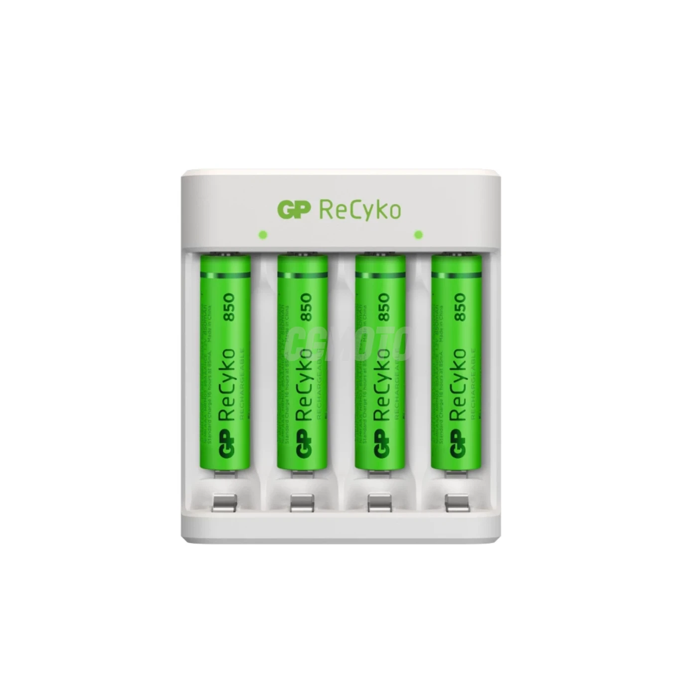 Caricabatterie standard GP E411 + 4 batterie NiMH AAA 800 mAh