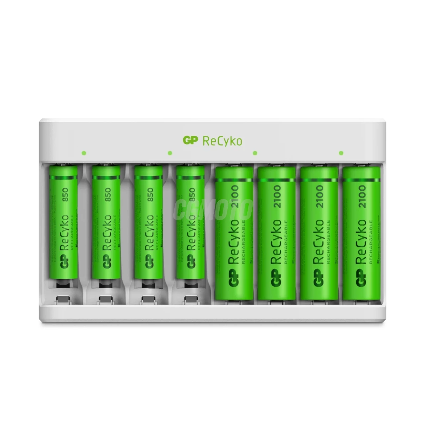 Caricabatterie standard GP E811 + 8 batterie NiMH 4xAA 2100mAh + 4xAAA 850mah