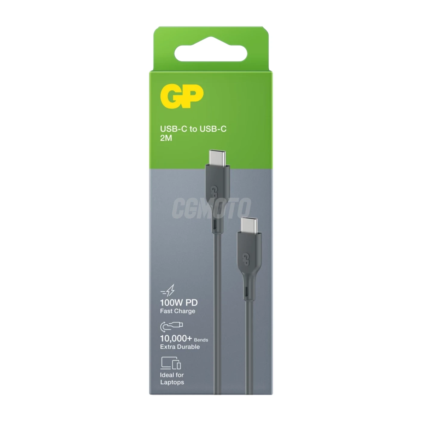 Essentials 2m USB-C to USB-C cable (100W) - Grey
