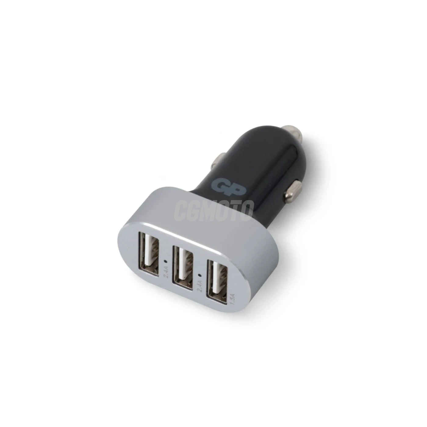 GP Chargeur voiture CC61 - USB - 2 ports USB 2 4A + 1 port USB 1 5A