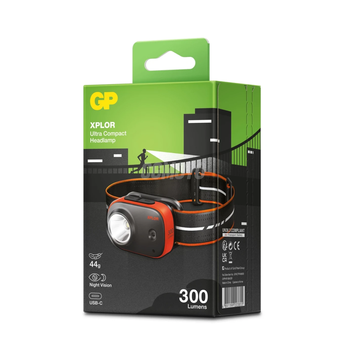 GP XPLOR Lampada frontale ricaricabile PHR16 - 300LM