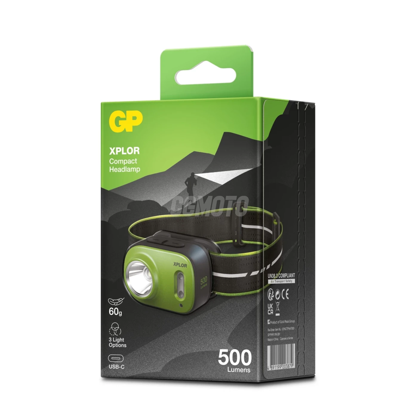 GP XPLOR Lampada frontale ricaricabile PHR17 - 500LM