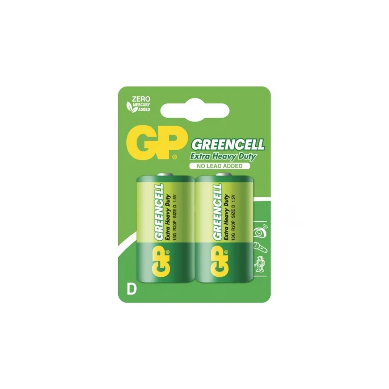 Pila salina 2 X D / R20 - 1,5V GP Battery