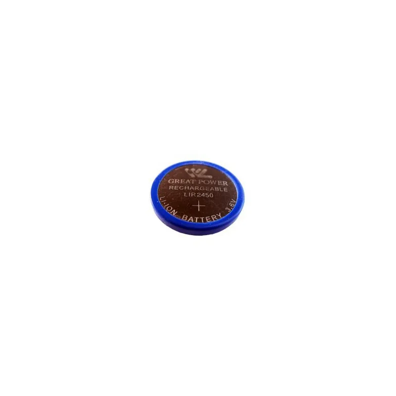 Pile bouton rechargeable Li-Ion LIR 2450 - 3,6V Pile bouton rechargeable Li-Ion LIR 2450 - 3,6V