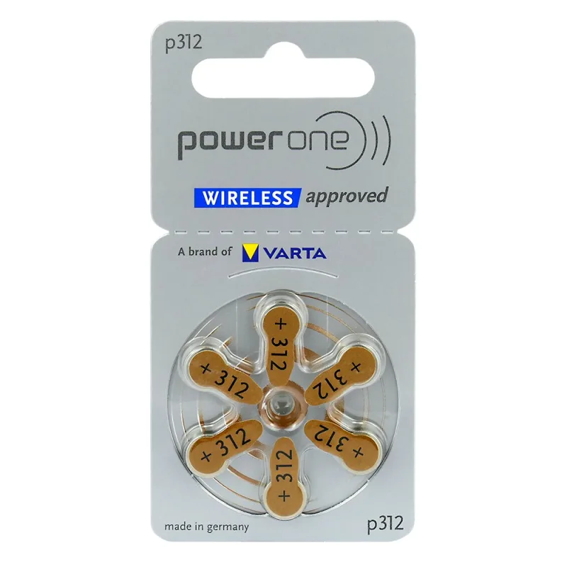 Pile bouton zinc-air A312 / 312 - 1,4V Pile bouton zinc-air A312 / 312 - 1,4V