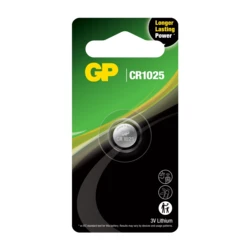 1 batteria a bottone al litio CR1025 3 V 