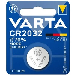 1 batteria a bottone al litio CR2032 3 V 230 mAh