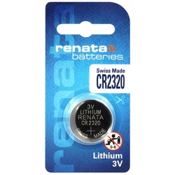 1 batteria a bottone al litio CR2320 3 V 150 mAh 1 batteria a bottone al litio CR2320 3 V 150 mAh
