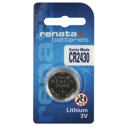 1 batteria a bottone al litio CR2430 3 V 285 mAh
