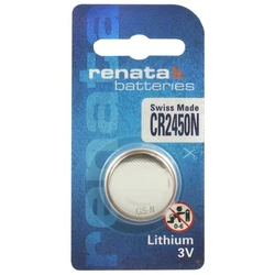 1 batteria a bottone al litio CR2450N 3 V 540 mAh 1 batteria a bottone al litio CR2450N 3 V 540 mAh