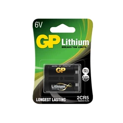 1 batteria al litio 2CR5 6 V 