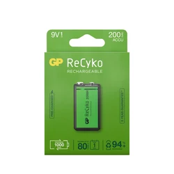 1 batteria ricaricabili NIMH 6LF22 9 V Recyko 200 mAh