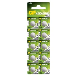 10 batterie a bottone alcalinass LR44 1,5 V 