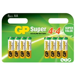 Blister di 8 Batterie AA/LR6 Super Alcaline: promo 4+4