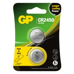 2 batterie a bottone al litio CR2450 3 V 
