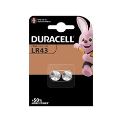 2 batterie a bottone alcalinas LR43 1,5 V 