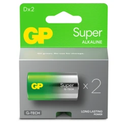 2 batterie al litio D 1,5 V Super 2 batterie al litio D 1,5 V Super
