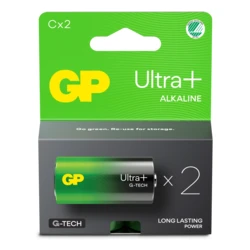 2 batterie alcaline C 1,5 V Ultra Plus 