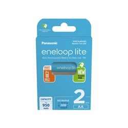 2 batterie ricaricabili NIMH AA 1,2 V Lite 950mAh