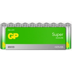 20 batterie alcaline AA 1,5 V Super 