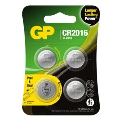 4 batterie a bottone al litio CR2016 3 V 