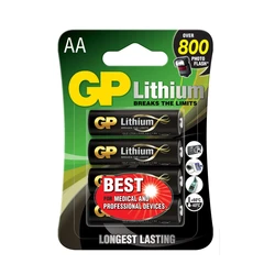 4 batterie al litio AA 1,5 V 