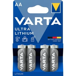 4 batterie al litio LR6/AA 1,5 V Ultra 