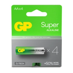 4 batterie alcaline AA 1,5 V Super 