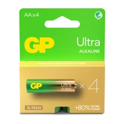 4 batterie alcaline AA 1,5 V Ultra 