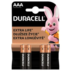 4 batterie alcaline AAA 1,5 V Basic, Duralock 