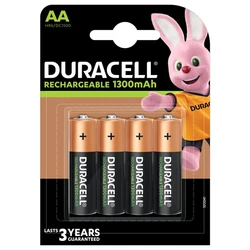 4 batterie ricaricabili NIMH AA 1,5 V 1300 mAh