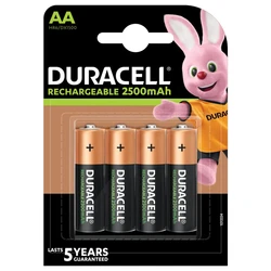 4 batterie ricaricabili NIMH AA 1,5 V 2500 mAh