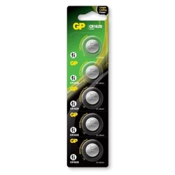 5 batterie a bottone al litio CR1620 3 V 