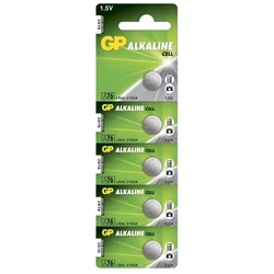 5 batterie a bottone alcalinass LR44 1,5 V 