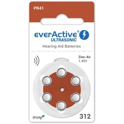 everActive ULTRASONIC 312 per apparecchi acustici x 6 pile 