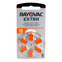 6 batterie acustiche zinco-aria 13 1,45 V Extra 